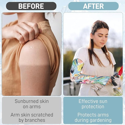 Gardening Sleeves for Women Farm Sun Protection Thorn Proof Cooling Arm Sleeves to Cover Arms for Garden Sports