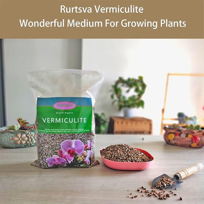 Natural Coarse Vermiculite 15QT for Plants Organic Occurring Mineral Potting Mix Medium for Potted Plants, Hydroponics, Terrariums, Orchids, Mushroom Or Reptile Habitats