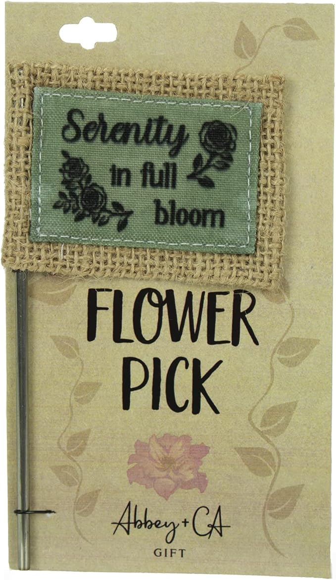 Abbey & CA Gift Serenity Full Bloom Flag Flower Pick