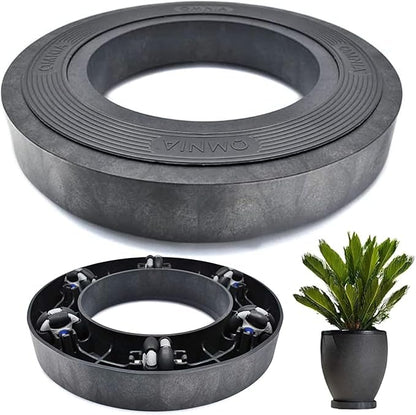 Omnia Plant Glider – Heavy Duty Plant Caddy with Wheels for Large Pots | 200lb Capacity, 360° Rolling Plant Stand | Indoor & Outdoor Planter Mover for All Types of Floors | 1 Year Warranty | Charcoal
