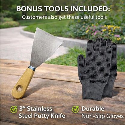 Landscape Curb Trowel Edger, Curb It Yourself, Curb and Gutter Shape Maker, Concrete Curb Trowel, Rectangular trimmer - 4" x 6" x 4" (Slope Curb It Yourself)