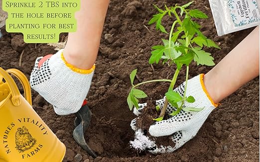 U.S.A. Eggshell Fertilizer Powder, 4 Ounce, for Tomato Plants, Orchids, Calcium Magnesium Phosphorus Powder for Indoor and Outdoor Flowers and Plants