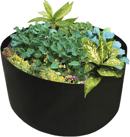 Firlar 2 Pack Raised Garden Bed, Fabric Raised Planting Bed, Breathable Garden Grow Bags Round Planter Box for Herb, Flowers and Vegetables, 46 x 22 inch