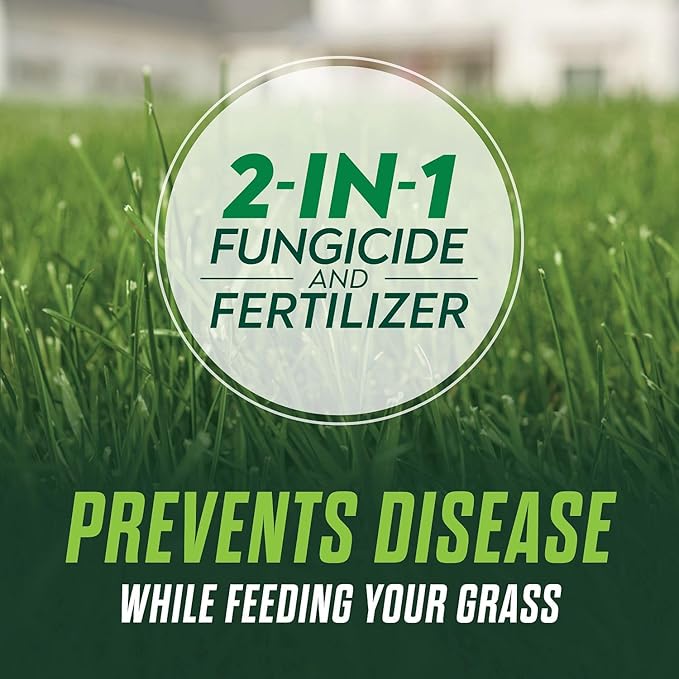 Scotts Turf Builder Healthy Plus Lawn FoodFL, 2-in-1 Fungicide and Fertilizer, Helps Grass Withstand Summer Stress, 8,000 sq. ft., 27.40 lbs.