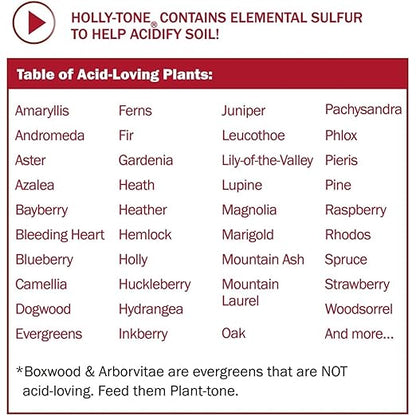 Espoma Organic Holly-Tone 4-3-4 Natural & Organic Evergreen & Azalea Plant Food; 4 lb. Bag; The Original & Best Fertilizer for All Acid Loving Plants Including Rhododendrons & Hydrangeas. Pack of 3