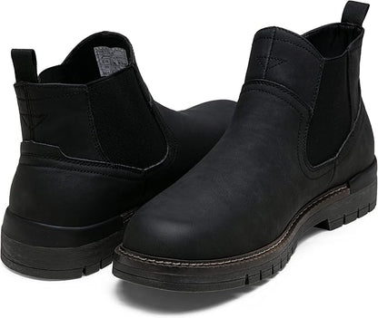 Jousen Chelsea Boots Casual Slip On Ankle Waterproof Mens Boots