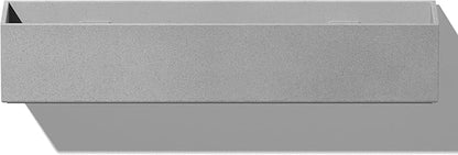 Veradek Forma Series Trough Hanging Planter - Rectangular Planter for Window Sill/Wall Decor | Made from Plastic-Stone Material | Modern Décor for Succulents, Indoor Small Plants