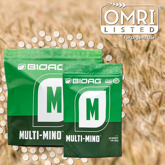 BioAg Multi-Mino Organic Micronutrient Fertilizer, Amino Acid Complexed Micronutrient Fertilizer (1.5 lbs)