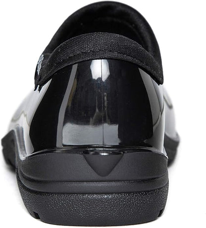 DKSUKO Waterproof Garden Shoe for Women Outdoor Slip-On Rain Boots Short Ankle Work Shoes and Garden Clogs with Comfort Insole