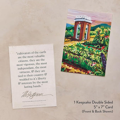Burpee 'Thomas Jefferson’s Revolutionary Garden' Seed Collection – 8 Heritage Vegetable & Flower Varieties with Plant Labels & Monticello Keepsake Card