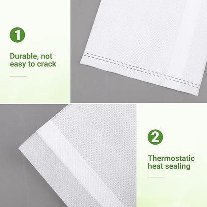 GREANER 100PCS Biodegradable Nursery Bags, 11x11.8 inches Thickened Grow Plant Bags for Vegetables, Flower Seedling Starter Containers, Indoors and Outdoors Use, Home Garden Supply
