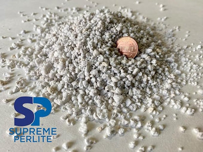 Supreme Perlite Super Coarse Horticultural Grade Expanded Perlite – 4 Cubic Foot – 113 Liters – 103 U.S. Dry Qrts – Indoor & Outdoor Use – OMRI Listed
