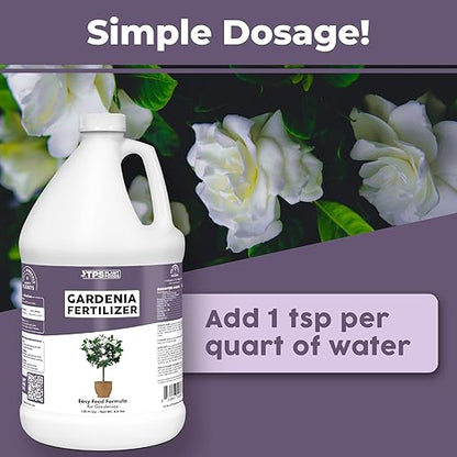 Gardenia Fertilizer for Gardenias, Camellia and Rhododendron Plants, Flowering Liquid Plant Food, 1 Gallon (128 oz)