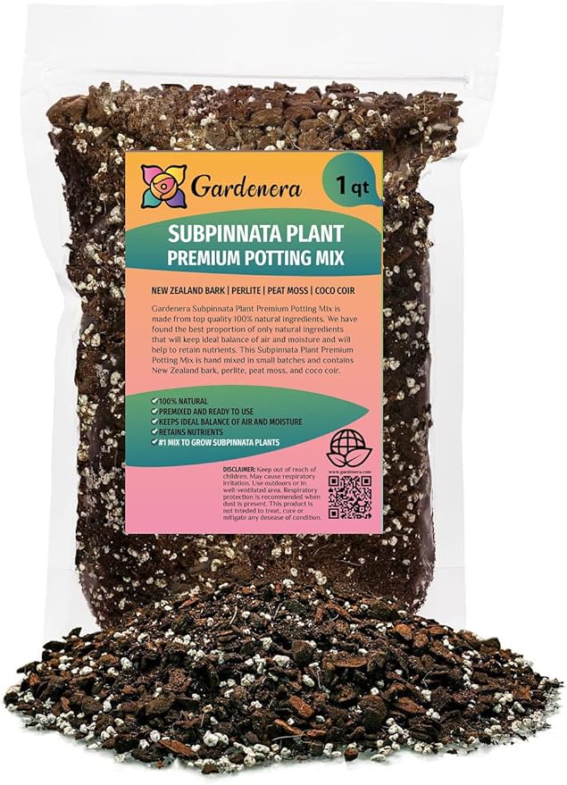 GARDENERA Premium Monstera Subpinnata Potting Mix - Expertly Crafted for Healthy Growth - 1 Quart