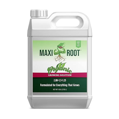 Organic Growing Fertilizer 1 Gal, CDFA Organic Registered. Plant Care Fertilizer for Vegetable Gardens Like Tomato, Cucumber, Squash, Beans and All Other Plants