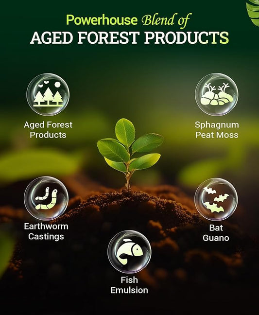 FoxFarm Ocean Forest Potting Soil for Container Gardens - Light, Aerated Texture with Fish Emulsion, Crab Meal, Earthworm Castings - Houseplant Potting Mix for Seedlings & Plant Starts - 3 x 12 Quart