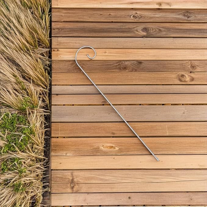 Shepherd Hooks for Outdoor 11.81In Tall Garden Plant Label Hooks Metal Stakes for Hanging Lanterns Signs and Floral Picks