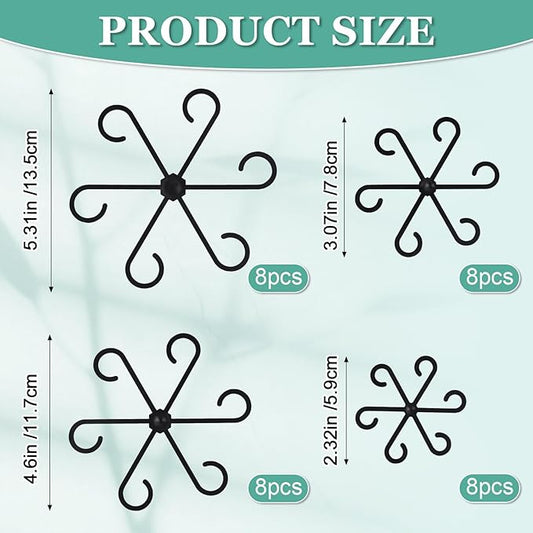 32pcs Plant Stem Support, Plant Support for Indoor Plants, Climbing Houseplant Stem Holders, Reusable Plant Stabilizer, Plant Accessories Indoor