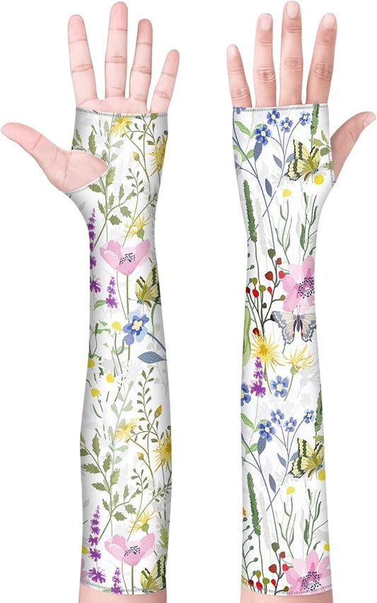 Gardening Sleeves for Women Farm Sun Protection Thorn Proof Cooling Arm Sleeves to Cover Arms for Garden Sports