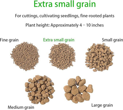 Japanese Super Hard Akadama Bonsai Soil - Extra Small Grain (22lb) | Ideal for Cuttings, Seedling Cultivation, Fine-Rooted Plants