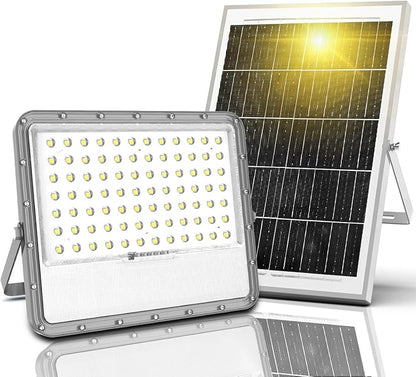 Solar Flood Lights Outdoor Dusk to Dawn:Heavy Duty Security Patio Light Waterproof with Remote Control, 10000 Lumen LED Automatic Wall Lamp for Outside Landscape, Pathway, Yard, Barn, House (20000MAH)