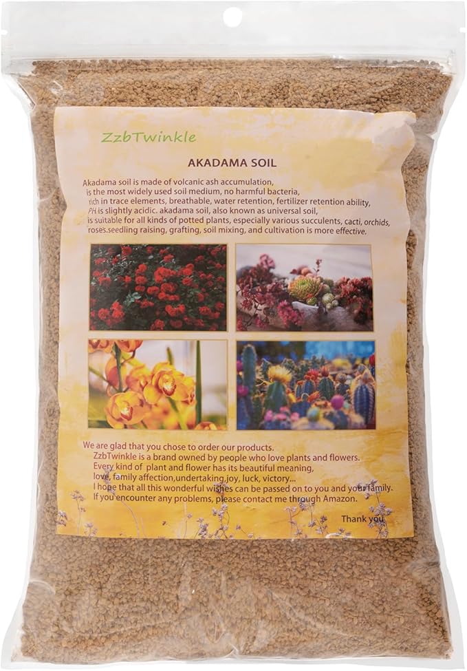 Japanese Super Hard Akadama Bonsai Soil - Extra Small Grain (4lb) | Ideal for Cuttings, Seedling Cultivation, Fine-Rooted Plants