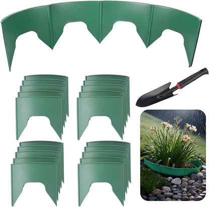 5Pack Slope Planters 20PCS 6Inch Spliceable Round Edging with Shovel Erosion Control Plastic Raised Garden Bed Terracing Kit for Slope Gardening
