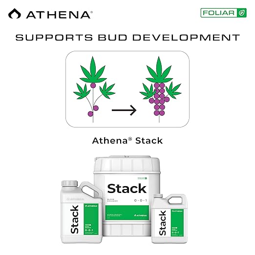 Athena Stack Bloom Booster Fertilizer - Liquid Kelp Fertilizer for Plant Growth, Transition & Flowering | Kelp Foliar Spray or Root Drench – 32 oz | 0-0-1