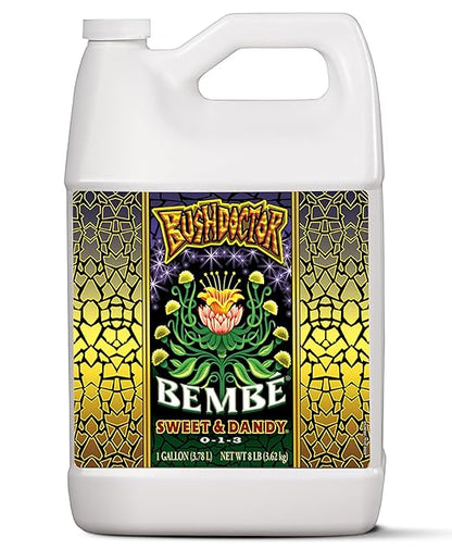 FoxFarm Bush Doctor Bembé Sweet & Dandy Liquid Plant Fertilizer - Boosts Plant Sweetness & Soil Microbes, Complex Nutrient Blend - 0-1-3 PK Fertilizer for In-Ground & Hydroponic Gardens - 1 Gallon