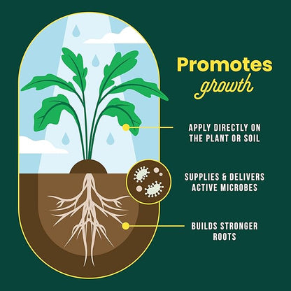 Sunday Soil Booster - Worm Casting Tea - Enhance Soil Health & Promote Vigorous Plant Growth - Made with Vermicompost Extract & Humic Acid - 32 Fl Oz, 2 Pack