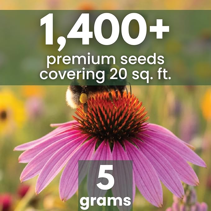 Bee Friendly Mix – 1,400 Seeds for Planting – 2026 Season – 5 Gram Pouch