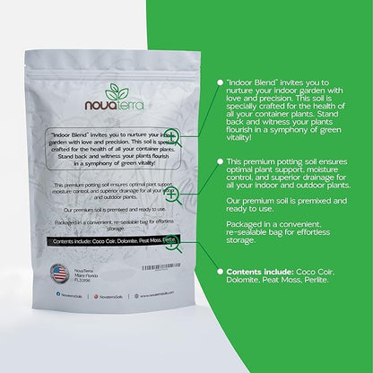Potting Soil Indoor Plants Soil for Indoor Plants Potting Mix planters Food Plant Food for houseplants Fertilizer Free 2 oz Bag of Fertilizer Pellets Inside 2.4 Qts