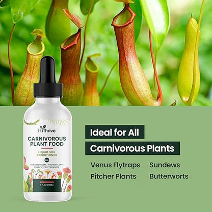4oz Carnivorous Plant Food & Venus Fly Trap Food - Feeds up to 500 Times, Tropical Plant Fertilizer for Carnivorous Plants, Premium Liquid Fertilizer & Feeding Supplement for Consistent Growth