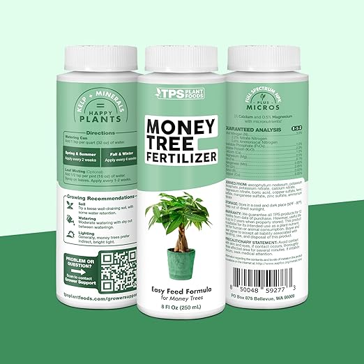 Money Tree Fertilizer for Money Trees and All Pachira Plants, Liquid Plant Food, 32 oz (1 Quart)