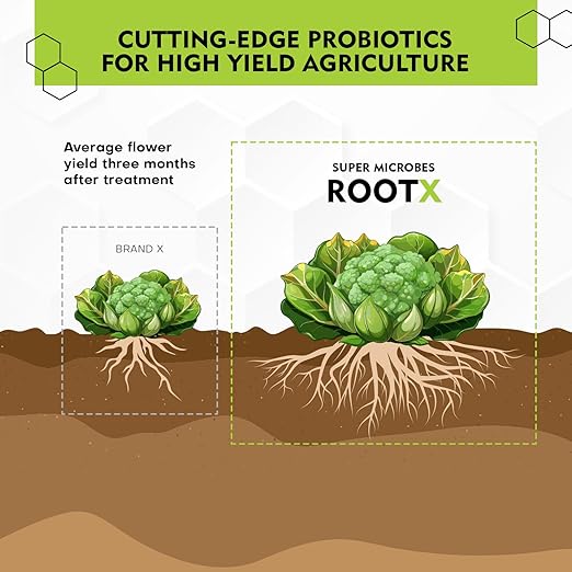 RootX – Premium Mycorrhizae Rooting Powder | Enhance Root Growth & Nutrient Uptake | Mycorrhizal Fungi & Trichoderma | Organic Soil Booster for Stronger Plant Roots