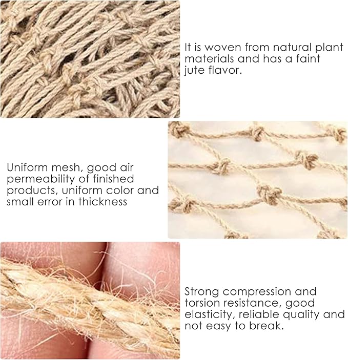 Trellis for Climbing Plants, Jute Plant Support Netting Jute Garden Netting for Plants Natural Garden Trellis Twine Net for Pea Bean Climbing Vegetable 79x197 in