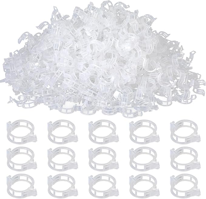 100PCS Plant Support Clips, Tomato Clips, Vine Clips for Climbing Plants to Prevent Tomatoes from Pinching or Falling Off