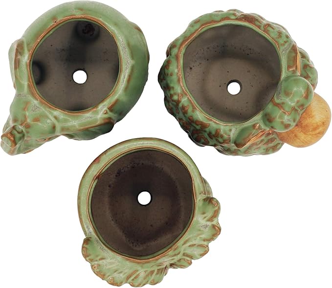 Cotta Planters Cute Animal Succulent Planter Pots 3 Pack Sheep Planter Elephant Pot Owl Planter with Drainage Hole for 2" Small Plants