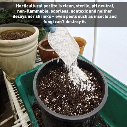 PVP Industries PVP105408 102 Quarts, 4 Cubic Foot of Organic Perlite Planting Soil Additive, White