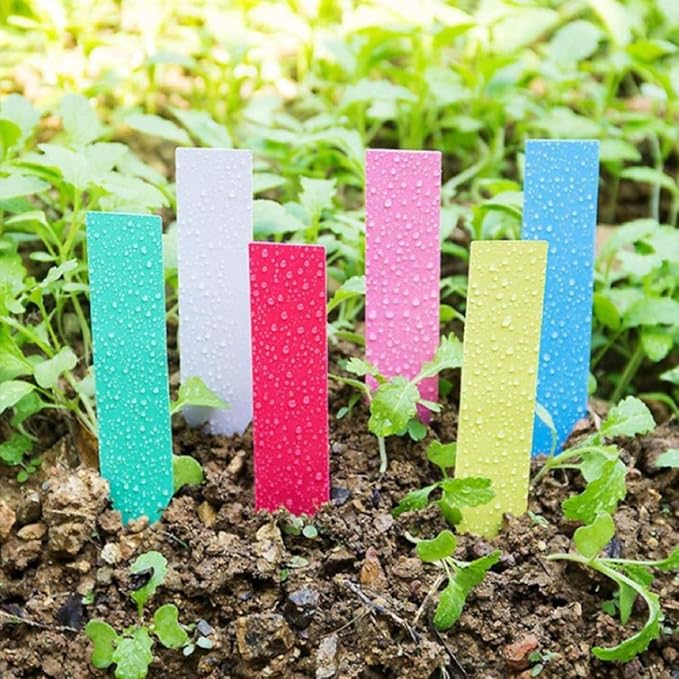 Plastic Plant Labels, 4“ Plant Markers for Outdoor Garden Waterproof, Plant Name Tags, Garden Labels for Outdoor Ground Waterproof, Plant Name Tags, Planting Sticks for Seeds(300 Pcs)