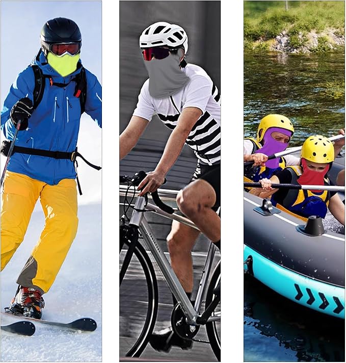 Xeoxarel 6 Pack Balaclava Ski Mask for Men/Women, Full Face Cover