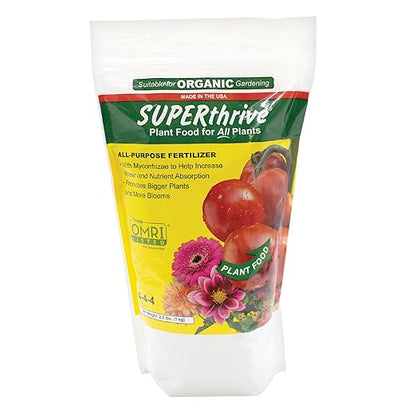 SUPERthrive Organic All-Purpose Plant Food, Solid Granular 4-4-4