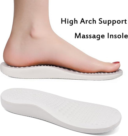 Women Men Orthopedic Clogs Arch Support Garden Shoes Sandals Slippers with Plantar Fasciitis Insoles