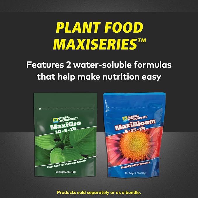 General Hydroponics MaxiGro Plant Food for Vigorous Growth, 2.2 lbs.