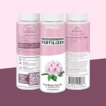 Rhododendron Fertilizer – Liquid Rhododendron Plant Food for Healthy Growth & Vibrant Blooms, 8 oz (250 mL)