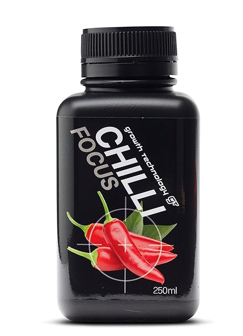 Growth Technology GT Chilli Focus Liquid Plant Food & Nutrient Solution for Chillies, Peppers, Tomatoes & Vegetables – Supports Indoor Houseplants, Outdoor Gardens & Container Plots, 8.5 fl oz -250 mL
