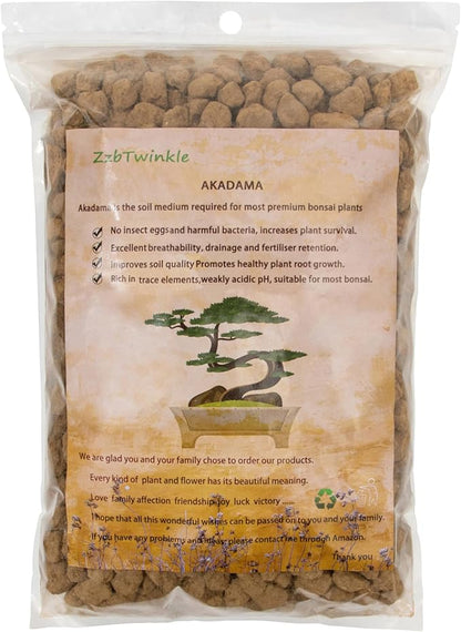Japanese Super Hard Akadama Bonsai Soil - Large Grain (6lb) | Ideal for Large Bonsai Drainage Layers, Plants with Extensive Root Systems