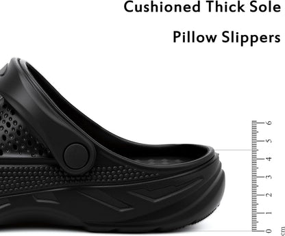 Women Men Orthopedic Clogs Arch Support Garden Shoes Sandals Slippers with Plantar Fasciitis Insoles