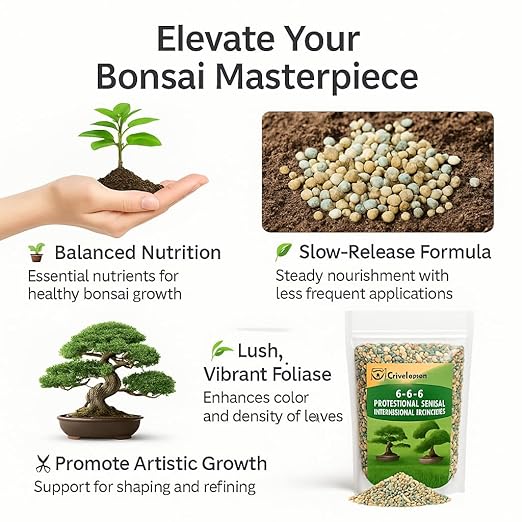 𝐁𝐄𝐒𝐓𝐒𝐄𝐋𝐋𝐄𝐑 Bonsai Fertilizer Pellets – Slow-Release Bonsai Tree Fertilizer & Food for Compact Growth, Dense Branching & Healthy Roots | Ideal for All Bonsai & Money Trees - 5 QUARTS