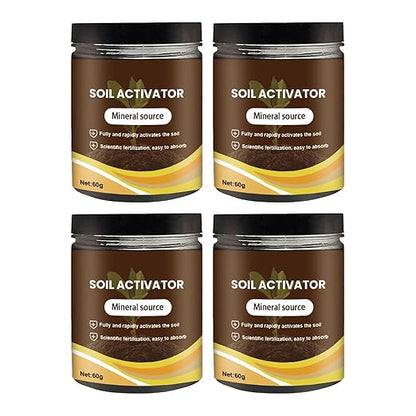 Soil Activated, 2025 Organic Soil Activator & Plant Fertilizer for Raised Garden Beds, Dirt Health Booster, Liquid Fertilizer for Indoor & Outdoor Plants for Raised Garden Beds, Potting Mix (4PC)